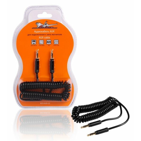 Аудиокабель AIRLINE AUX, для подключения к автомагнитоле, Jack 3.5мм, витой провод, длина 180см, арт. ACH-AUX-22
Аудиокабель AIRLINE AUX, для подключения к автомагнитоле, Jack 3.5мм, витой провод, длина 180см, арт. ACH-AUX-22