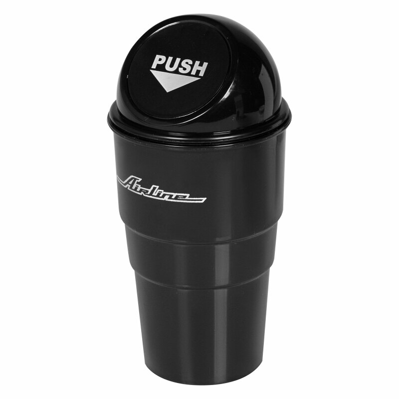Ведёрко для мусора Airline в подстаканник, черное, ABS-пластик, арт. ABT-CH-01
Ведёрко для мусора Airline в подстаканник, черное, ABS-пластик, арт. ABT-CH-01