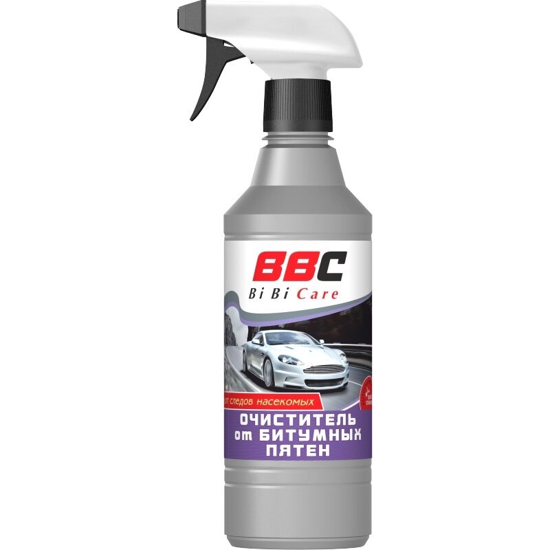 Очиститель кузова BiBiCare, от битумных пятен и следов насекомых, бутылка с триггером 550мл, арт. 4002
Очиститель кузова BiBiCare, от битумных пятен и следов насекомых, бутылка с триггером 550мл, арт. 4002