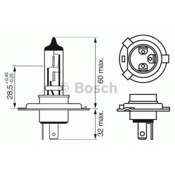 Лампа галогенная Bosch Xenon Blue H4 (P43t, T16), 12В, 60/55Вт, 4200K, 1 шт
Лампа галогенная Bosch Xenon Blue H4 (P43t, T16), 12В, 60/55Вт, 4200K, 1 шт