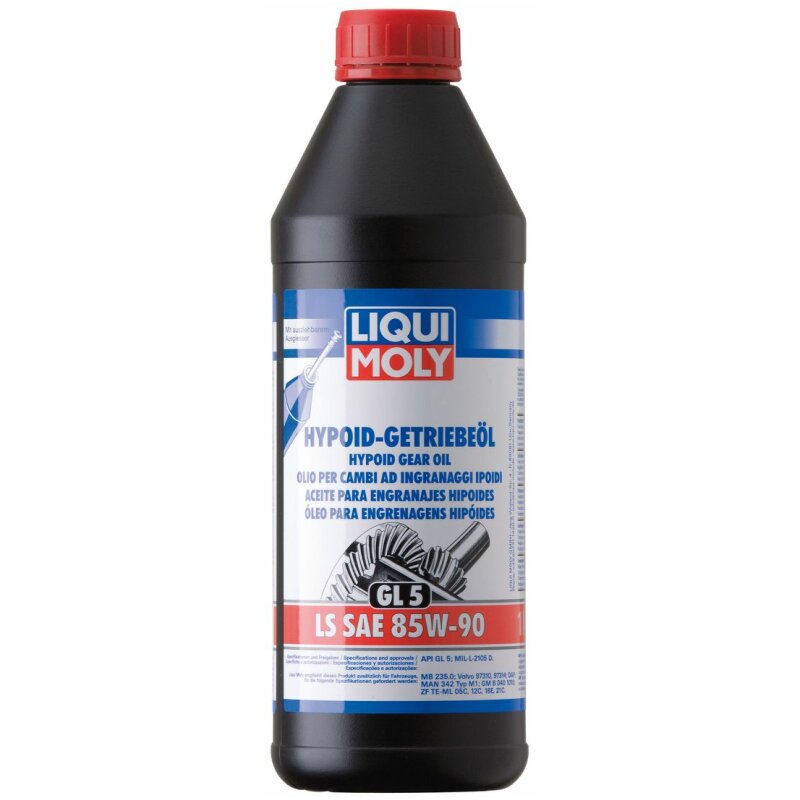 Масло трансмиссионное Liqui Moly Hypoid-Getriebeoil LS 85w90 минеральное, GL-5, 1л, арт. 8039
Масло трансмиссионное Liqui Moly Hypoid-Getriebeoil LS 85w90 минеральное, GL-5, 1л, арт. 8039