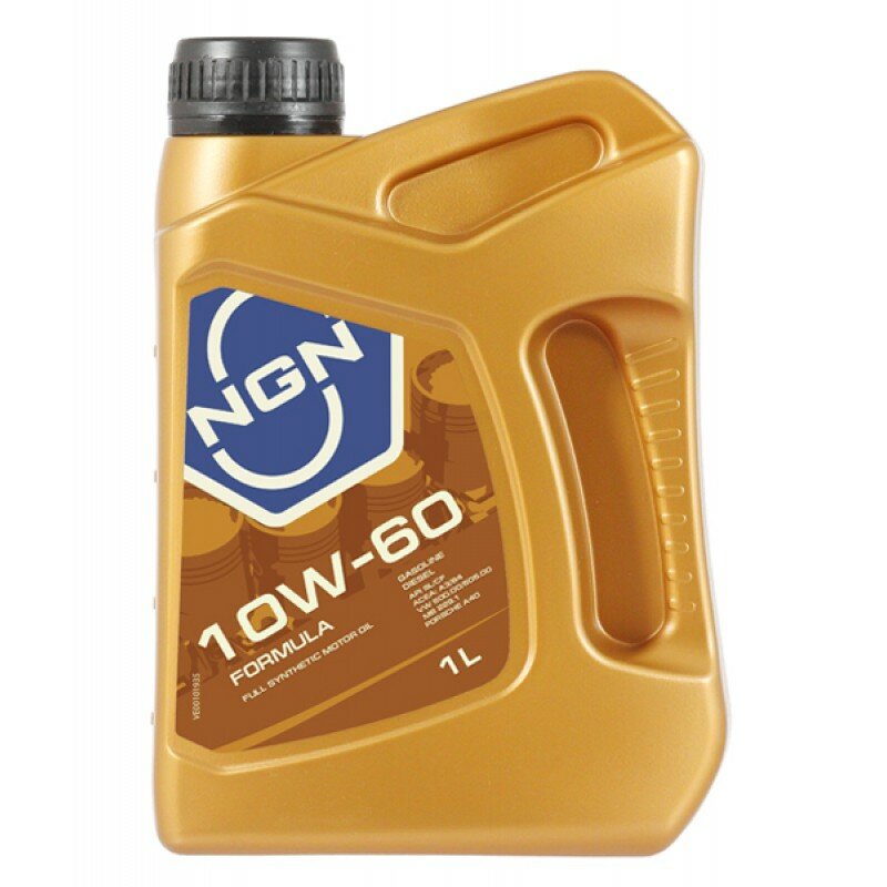 Масло моторное NGN FORMULA 10w60 синтетическое, SM/CF, ACEA A3/B3, универсальное, 1л, арт. V172085629
Масло моторное NGN FORMULA 10w60 синтетическое, SM/CF, ACEA A3/B3, универсальное, 1л, арт. V172085629