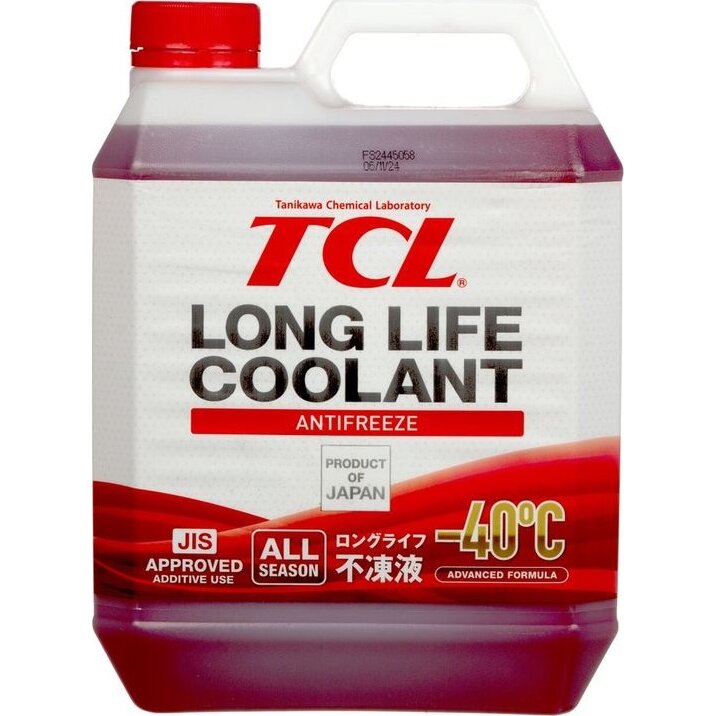 Антифриз TCL Long Life Coolant, красный, -40°C, 4л, арт. LLC01236
Антифриз TCL Long Life Coolant, красный, -40°C, 4л, арт. LLC01236