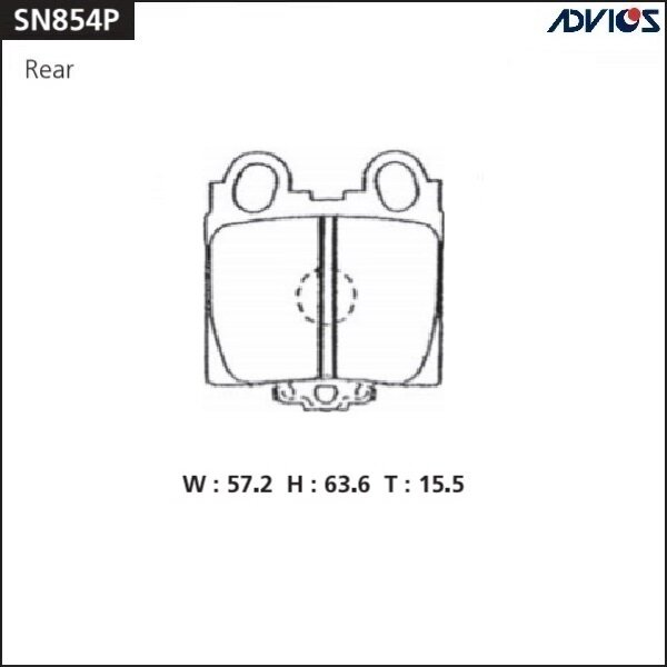 Колодки тормозные ADVICS дисковые, арт. SN854P
Колодки тормозные ADVICS дисковые, арт. SN854P