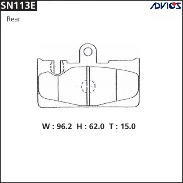 Колодки тормозные ADVICS дисковые, арт. SN113E
Колодки тормозные ADVICS дисковые, арт. SN113E