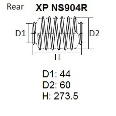 Пружина подвески NHK XP, арт. XP NS904R
Пружина подвески NHK XP, арт. XP NS904R