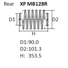 Пружина подвески NHK XP, арт. XP MB128R
Пружина подвески NHK XP, арт. XP MB128R