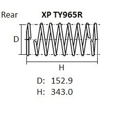 Пружина подвески NHK XP, арт. XP TY965R
Пружина подвески NHK XP, арт. XP TY965R