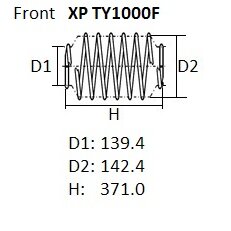 Пружина подвески NHK XP, арт. XP TY1000F
Пружина подвески NHK XP, арт. XP TY1000F