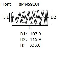 Пружина подвески NHK, арт. XPNS910F
Пружина подвески NHK, арт. XPNS910F