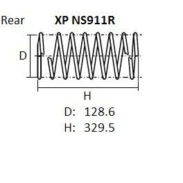 Пружина подвески NHK, арт. XPNS911R
Пружина подвески NHK, арт. XPNS911R