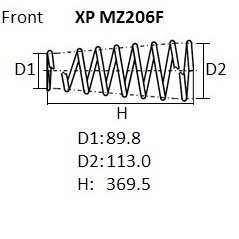 Пружина подвески NHK, арт. XPMZ206F
Пружина подвески NHK, арт. XPMZ206F