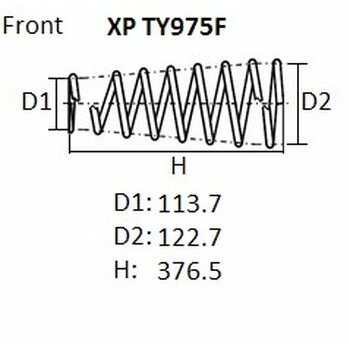 Пружина подвески NHK, арт. XPTY975F
Пружина подвески NHK, арт. XPTY975F