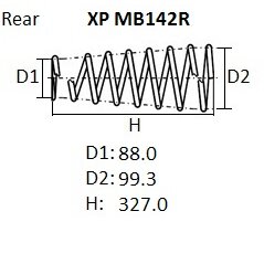 Пружина подвески NHK, арт. XPMB142R
Пружина подвески NHK, арт. XPMB142R