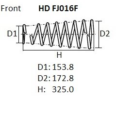 Пружина подвески NHK Heavy Duty усиленная, арт. HDFJ016F
Пружина подвески NHK Heavy Duty усиленная, арт. HDFJ016F