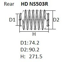Пружина подвески NHK Heavy Duty усиленная, арт. HDNS503R
Пружина подвески NHK Heavy Duty усиленная, арт. HDNS503R