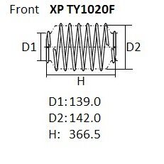 Пружина подвески NHK, арт. XPTY1020F
Пружина подвески NHK, арт. XPTY1020F