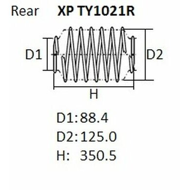 Пружина подвески NHK, арт. XPTY1021R
Пружина подвески NHK, арт. XPTY1021R
