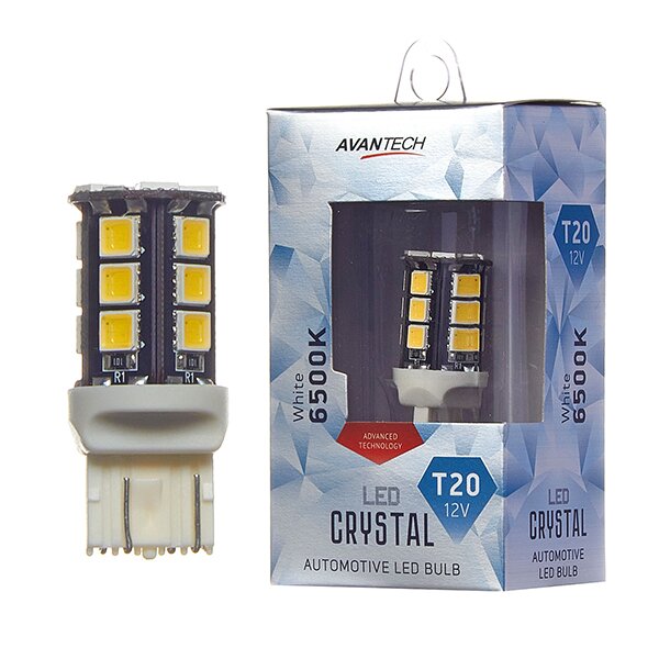 Лампа светодиодная Avantech LED Crystal W21W (W3x16d, T20), 12В, 21Вт, 6500К, 1 шт
Лампа светодиодная Avantech LED Crystal W21W (W3x16d, T20), 12В, 21Вт, 6500К, 1 шт