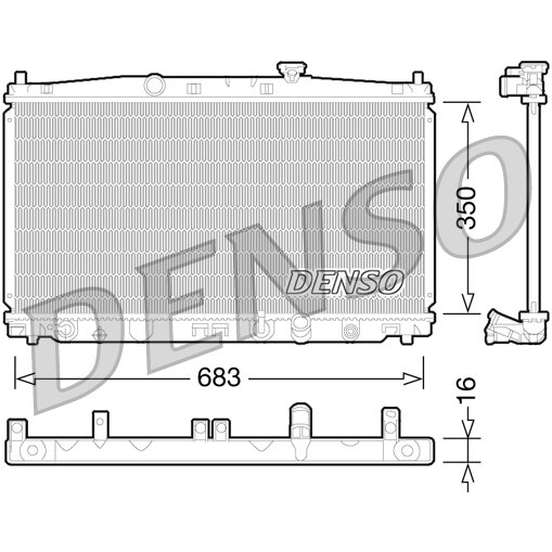 Радиатор охлаждения двигателя Denso, арт. DRM40032
Радиатор охлаждения двигателя Denso, арт. DRM40032