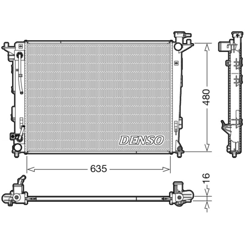 Радиатор охлаждения двигателя Denso, арт. DRM41005
Радиатор охлаждения двигателя Denso, арт. DRM41005