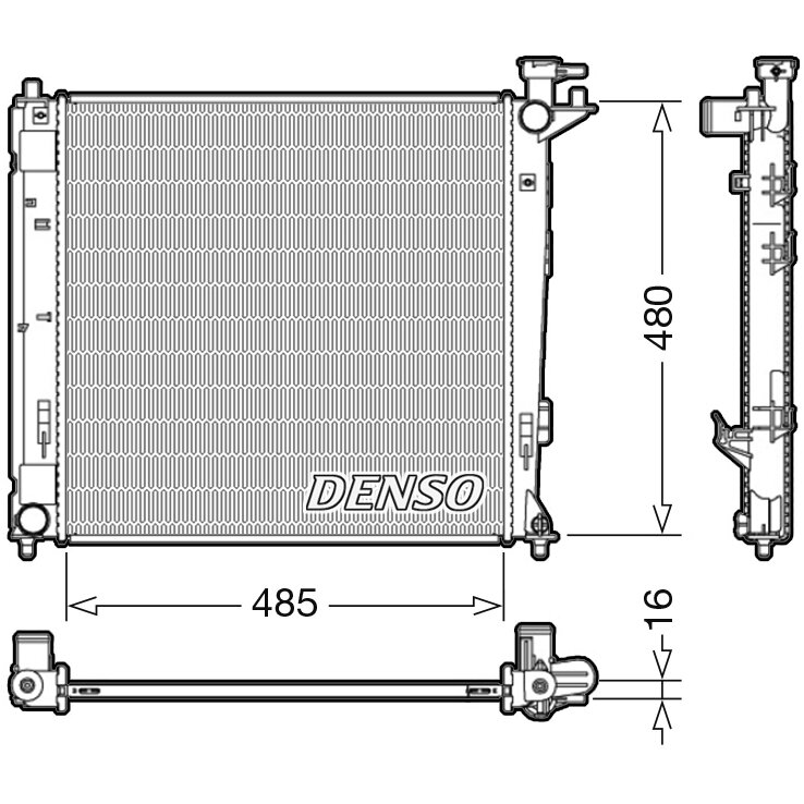 Радиатор охлаждения двигателя Denso, арт. DRM41008
Радиатор охлаждения двигателя Denso, арт. DRM41008