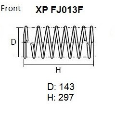 Пружина подвески NHK XP, арт. XP FJ013F
Пружина подвески NHK XP, арт. XP FJ013F