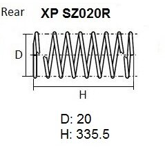 Пружина подвески NHK XP, арт. XP SZ020R
Пружина подвески NHK XP, арт. XP SZ020R