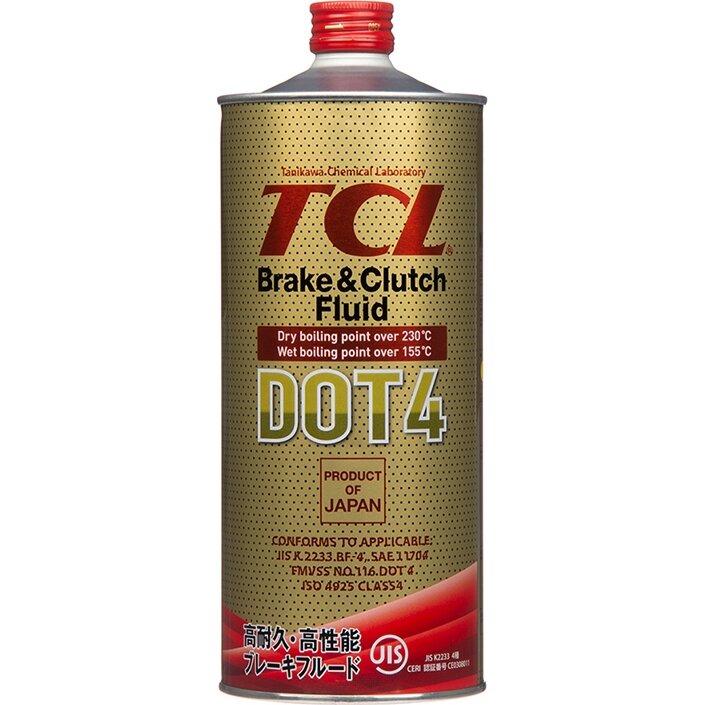 Жидкость тормозная TCL Brake & Clutch Fluid, DOT 4, 1л
Жидкость тормозная TCL Brake & Clutch Fluid, DOT 4, 1л