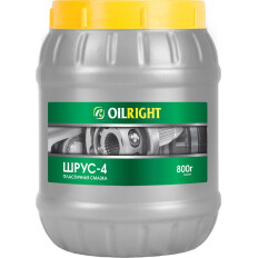 Смазка пластичная OILRIGHT Шрус-4, для подшипников и ШРУС, с дисульфидом молибдена, водостойкая, противозадирная, банка 800г, арт. 6063