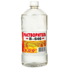 Растворитель Вершина B-646, для снятия лакокрасочных покрытий и разбавления эмалей и лаков, 1л