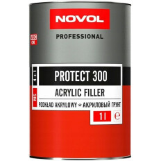 Грунт акриловый NOVOL Professional Protect 300 MS 4+1 (без отвердителя), белый, для различных материалов, 1л, арт. 37031