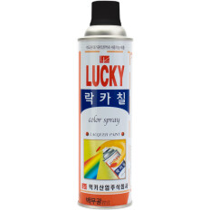 Краска аэрозольная Lucky, многоцелевая нитроэмаль, чёрная (матовая), цветовой код RAL 9005, баллон 530мл, арт. LC-388