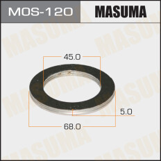 Кольцо уплотнительное выхлопной трубы Masuma, 45x68мм, комплект 2шт, арт. MOS-120
