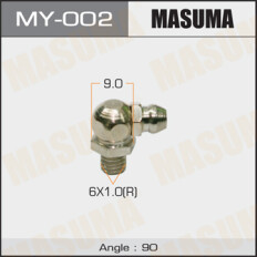 Тавотница Masuma, M6x1(R), угол 90°, упаковка 2 шт, арт. MY-002