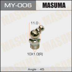 Тавотница Masuma, M10x1(R), угол 45°, упаковка 2 шт, арт. MY-006