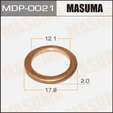 Кольцо уплотнительное топливной форсунки Masuma, медня, 12.1х17.8х2мм, 5 шт, арт. MDP-0021