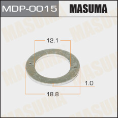 Кольцо уплотнительное топливной форсунки Masuma, 12.1х18.8х1мм, для Toyota, с двигателями #C / #L / 1HZ / 1KZ / 1PZ / 1N#, 5 шт, арт. MDP-0015