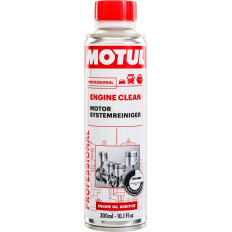 Промывка масляной системы Motul Engine Clean Auto, для бензиновых и дизельных двигателей, бутылка 300мл, арт. 108119