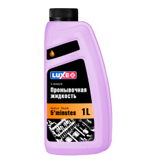 Промывка масляной системы Luxe Motor Flush, 5-минутная, для бензиновых и дизельных двигателей, канистра 1л, арт. 607