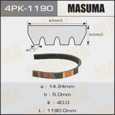 Ремень поликлиновый Masuma, арт. 4PK-1190