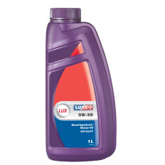 Масло моторное Luxe LUX 5w30, полусинтетическое, API SJ/CF, ACEA A2/B2, универсальное, 1л, арт. 103