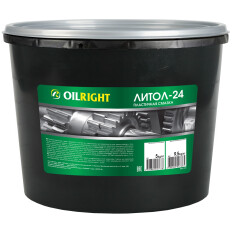 Смазка пластичная OILRIGHT Литол-24, для подшипников и шарниров, водостойкая, банка 5кг, арт. 6051