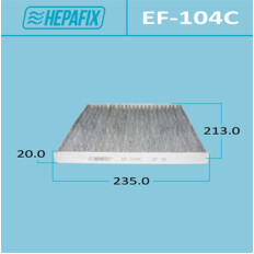 Фильтр салонный Hepafix угольный, арт. EF-104C