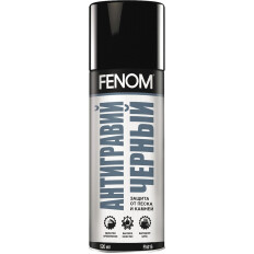 Антигравий Fenom, с защитой от коррозии, чёрный, аэрозоль 520мл, арт. FN416