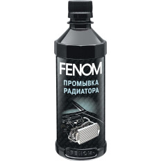 Промывка радиатора и системы охлаждения Fenom, от ржавчины, накипи, шлама и маслянистых отложений, бутылка 330мл, арт. FN246