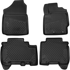 Коврики модельные Autofamily Element 3D для Toyota Ractis 2010-2016 (правый руль), для переднего и заднего ряда, полиуретан, черный цвет, 4шт