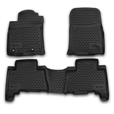 Коврики Autofamily Element модельные Toyota Land Cruiser Prado, 5 мест, 2013+ (левый руль), черный цвет, 4 шт