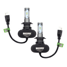 Лампа светодиодная Masuma LED H7 (PX26d, T11), 12/24В, 18Вт (соответствует 55Вт), 6000К, комплект 2 шт, арт. L670