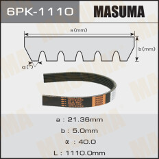 Ремень поликлиновый Masuma, арт. 6PK-1110